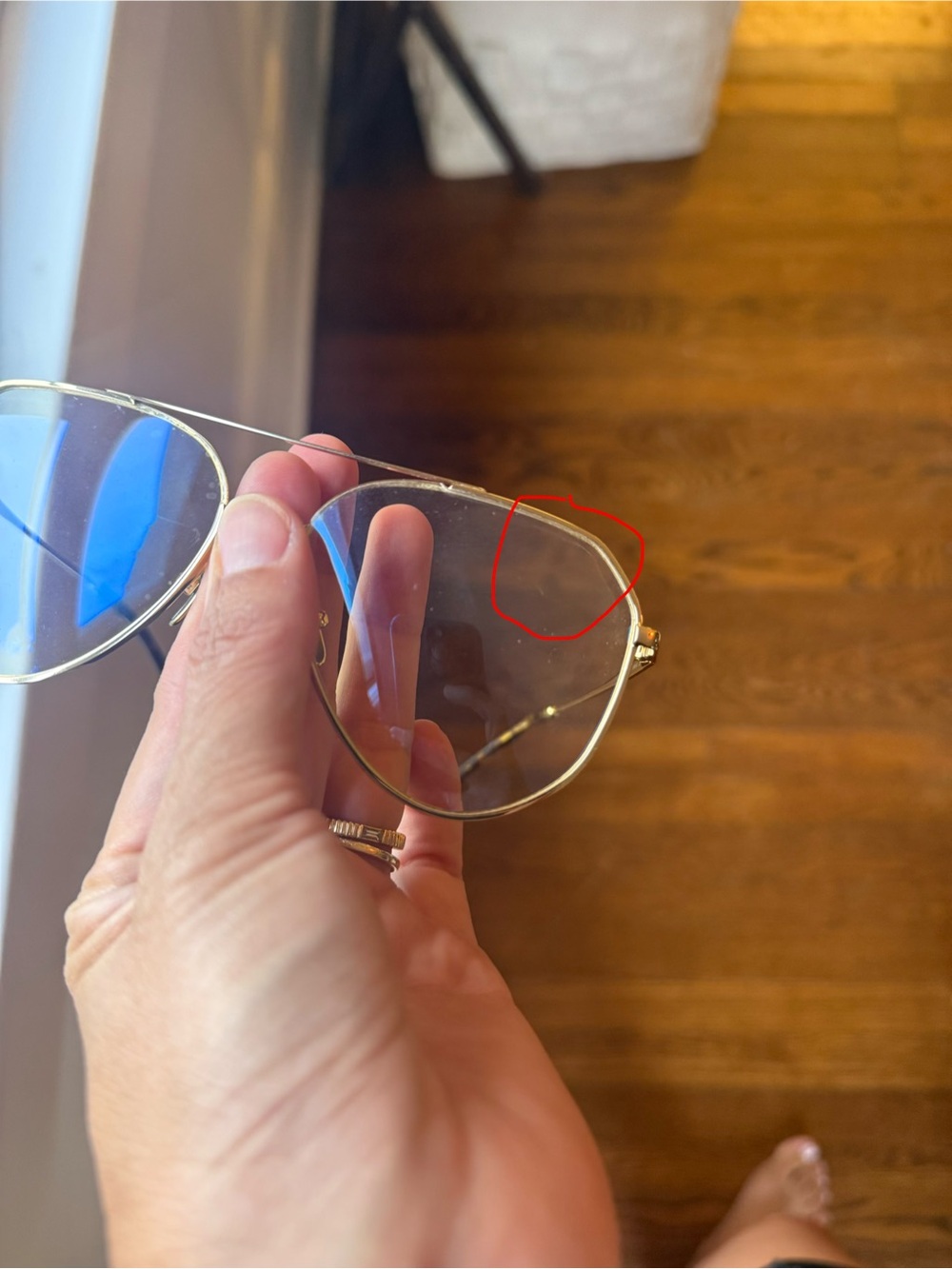 Diff Eyewear Aviator Sunglasses with Yellow-Tinted Lenses and Silver Frame - Picture 5 of 5
